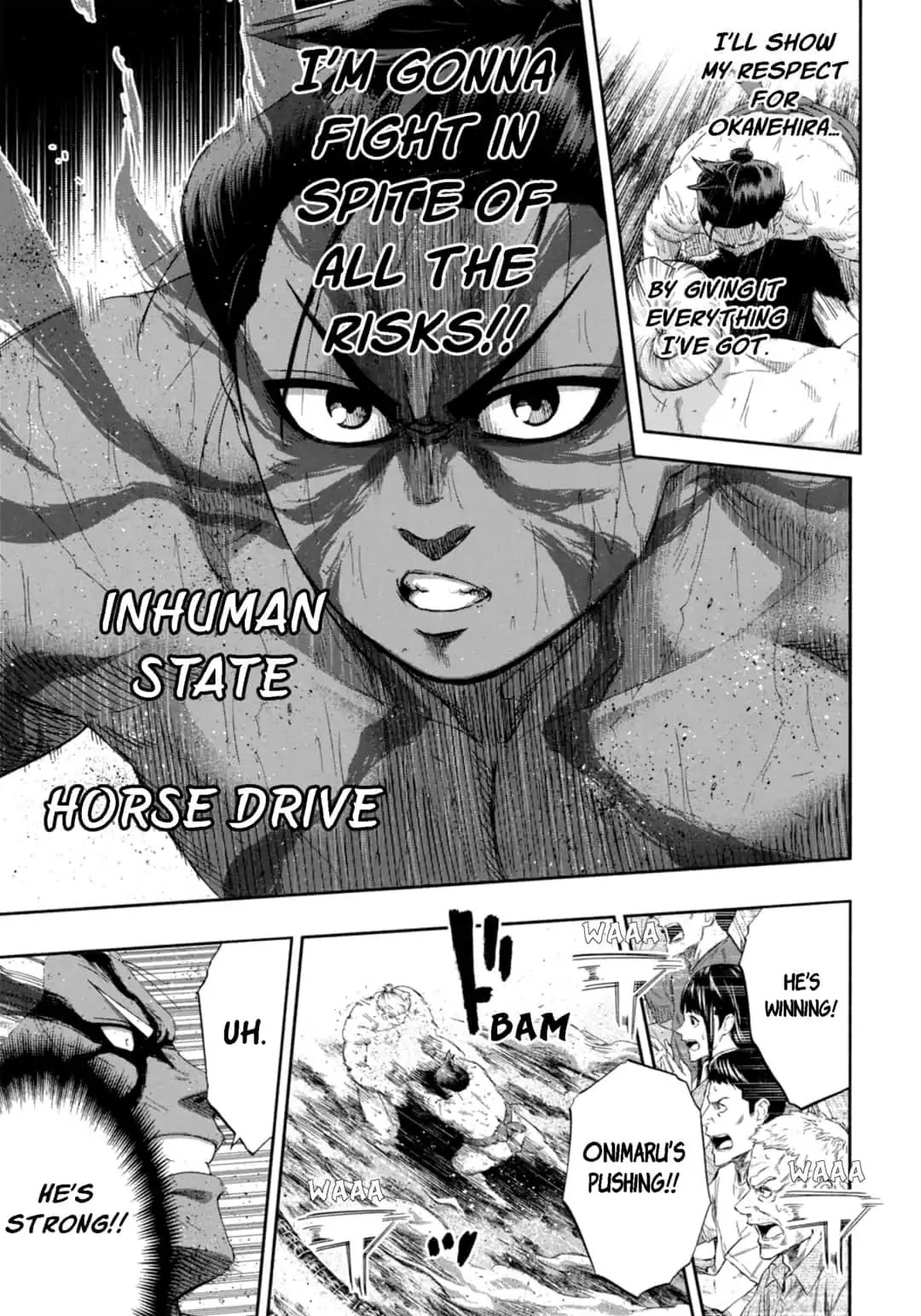 Hinomaru Zumou Chapter 234 page 9 - Chapter 234: Onimaru Kunitsuna and Okanehira