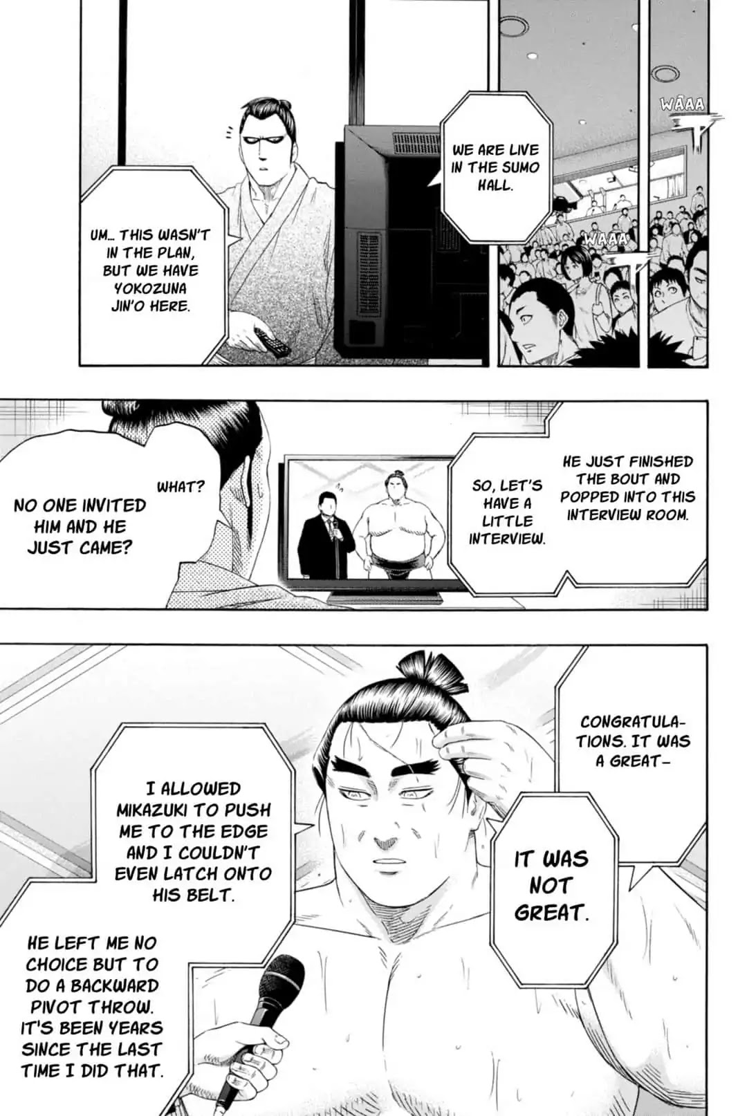 Hinomaru Zumou Chapter 236 page 13 - Chapter 236: The Distance to The Yokozuna