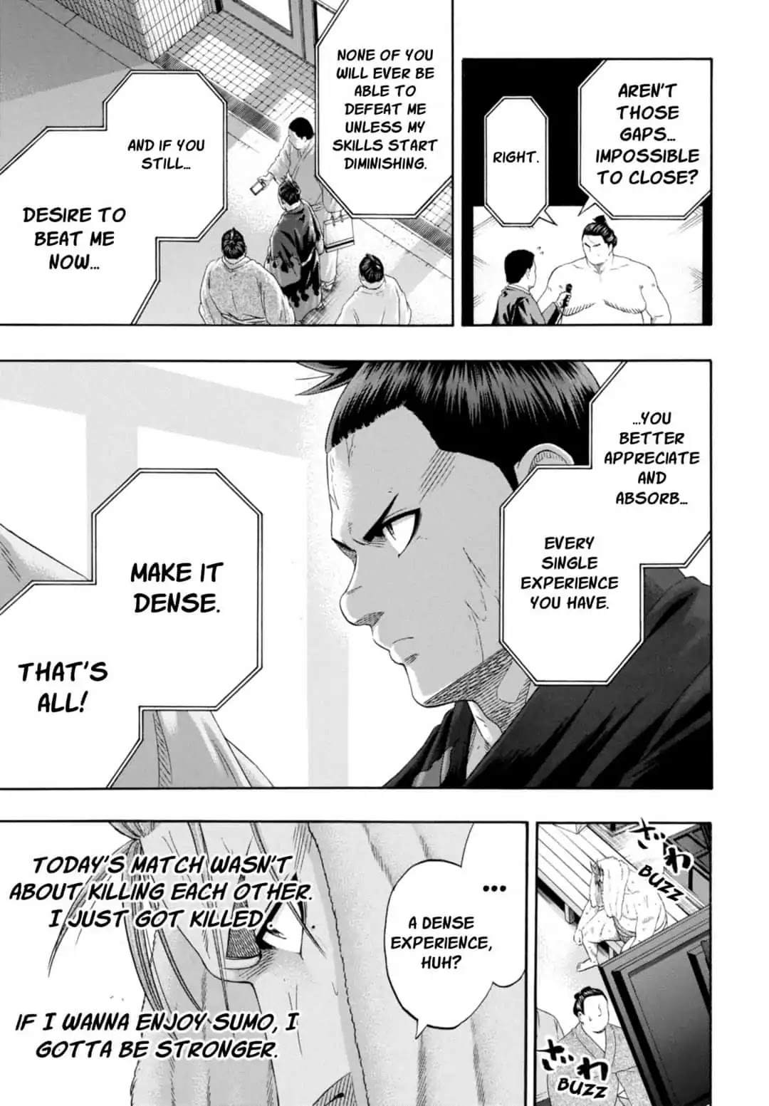 Hinomaru Zumou Chapter 236 page 15 - Chapter 236: The Distance to The Yokozuna