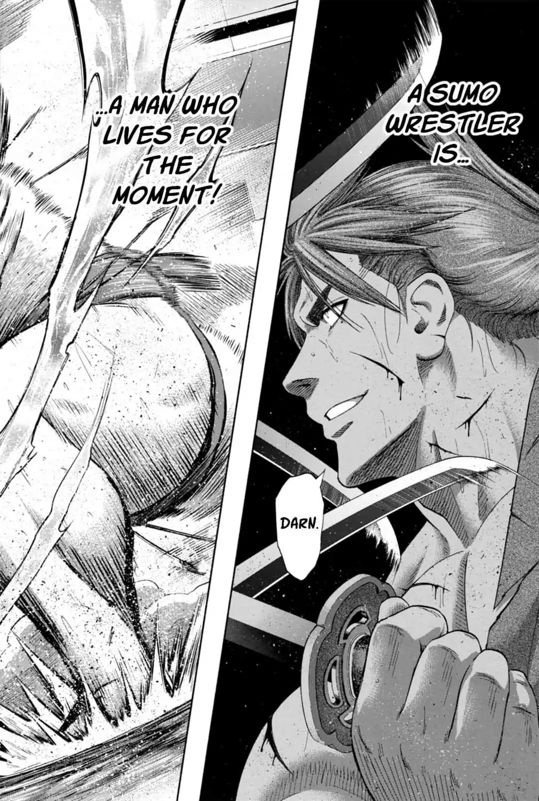Hinomaru Zumou Chapter 238 page 14 - Chapter 238: Onimaru Kunitsuna and Mikazun Munechika, Evolution by Kawada