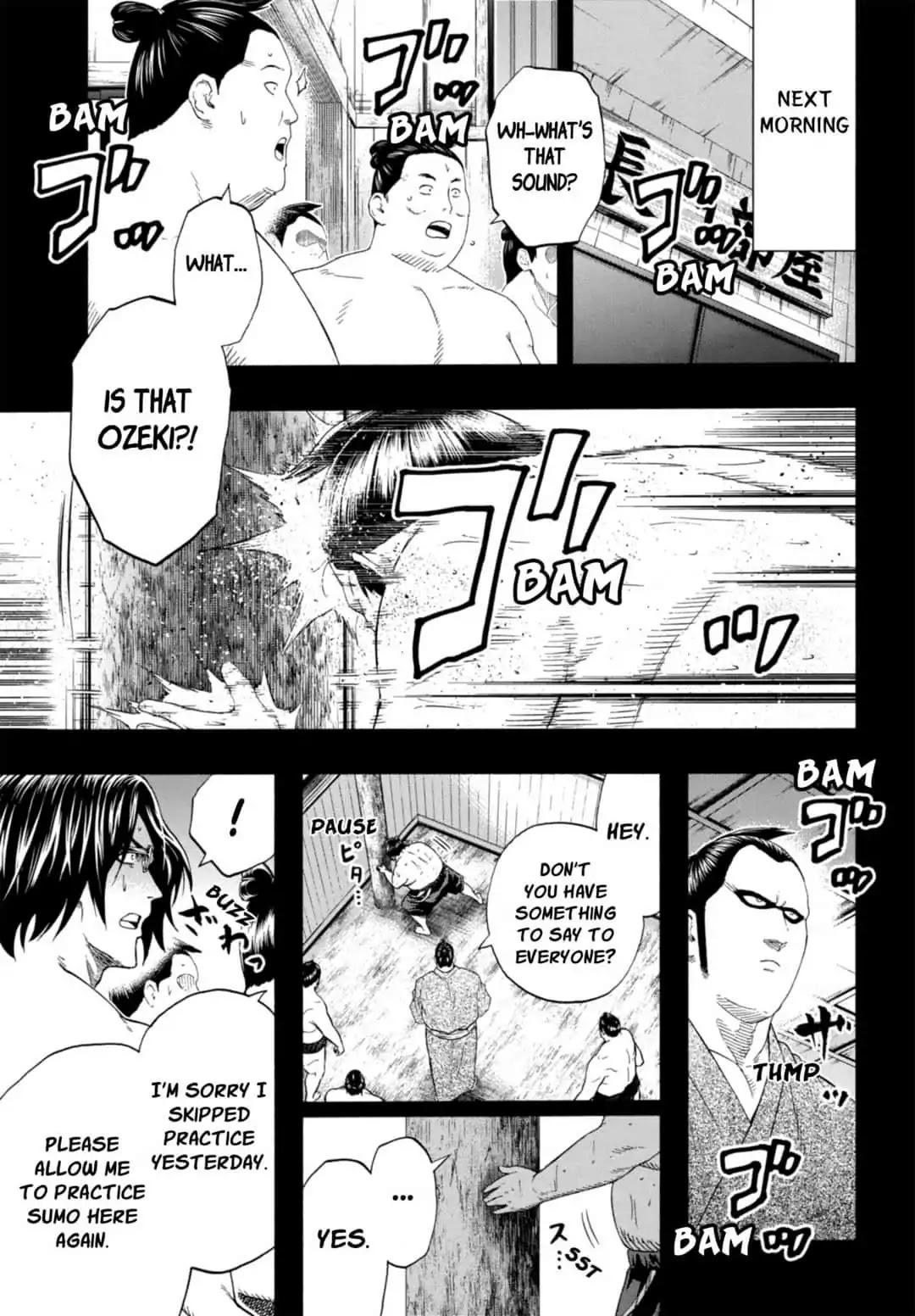 Hinomaru Zumou Chapter 239 page 11 - Chapter 239: Captain's Steps