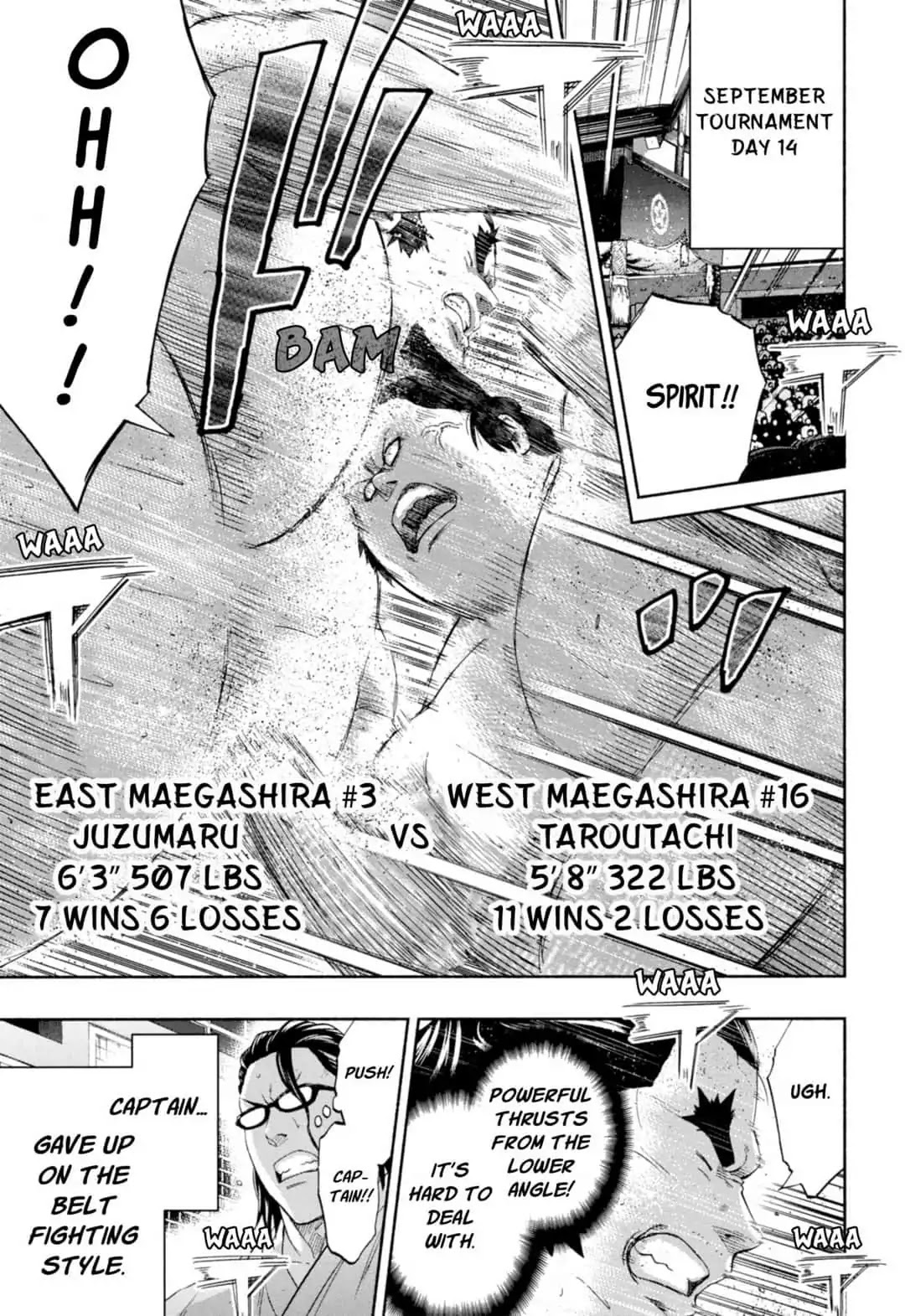 Hinomaru Zumou Chapter 239 page 13 - Chapter 239: Captain's Steps