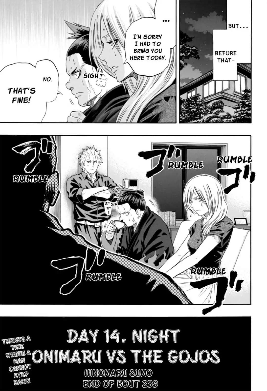 Hinomaru Zumou Chapter 239 page 19 - Chapter 239: Captain's Steps