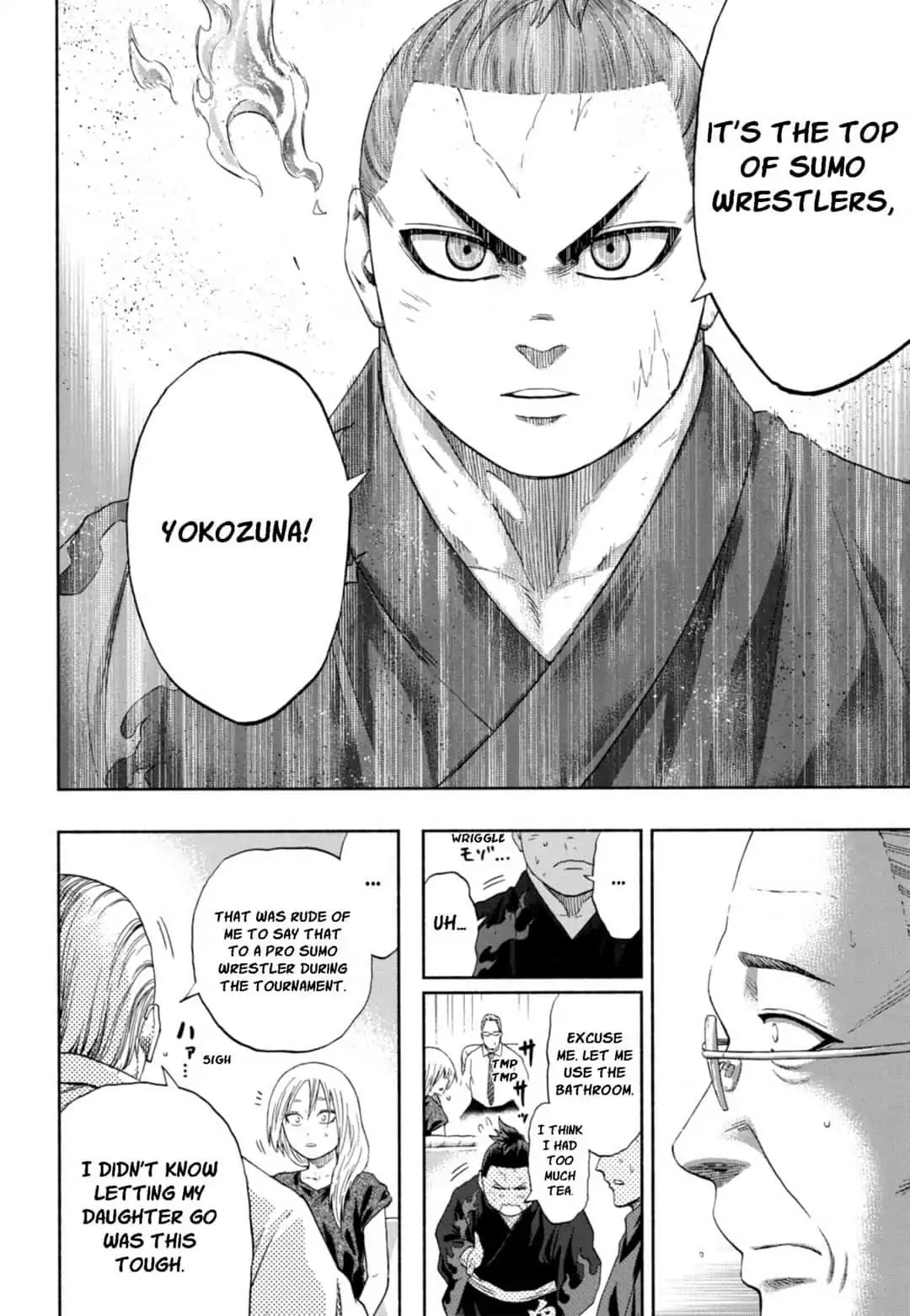 Hinomaru Zumou Chapter 240 page 14 - Chapter 240: Onimaru Kunitsuna and Girl Friend's Father