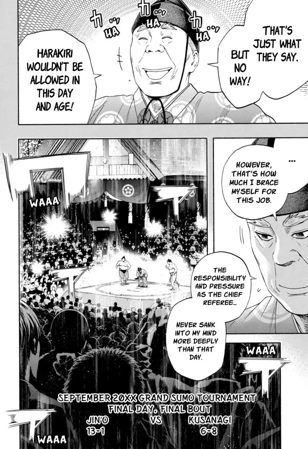 Hinomaru Zumou Chapter 243 page 2 - Chapter 243: Human Beings in the Sumo Ring