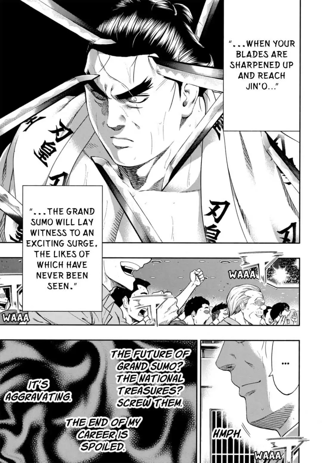Hinomaru Zumou Chapter 244 page 17 - Chapter 244: Jin'o And The National Treasures