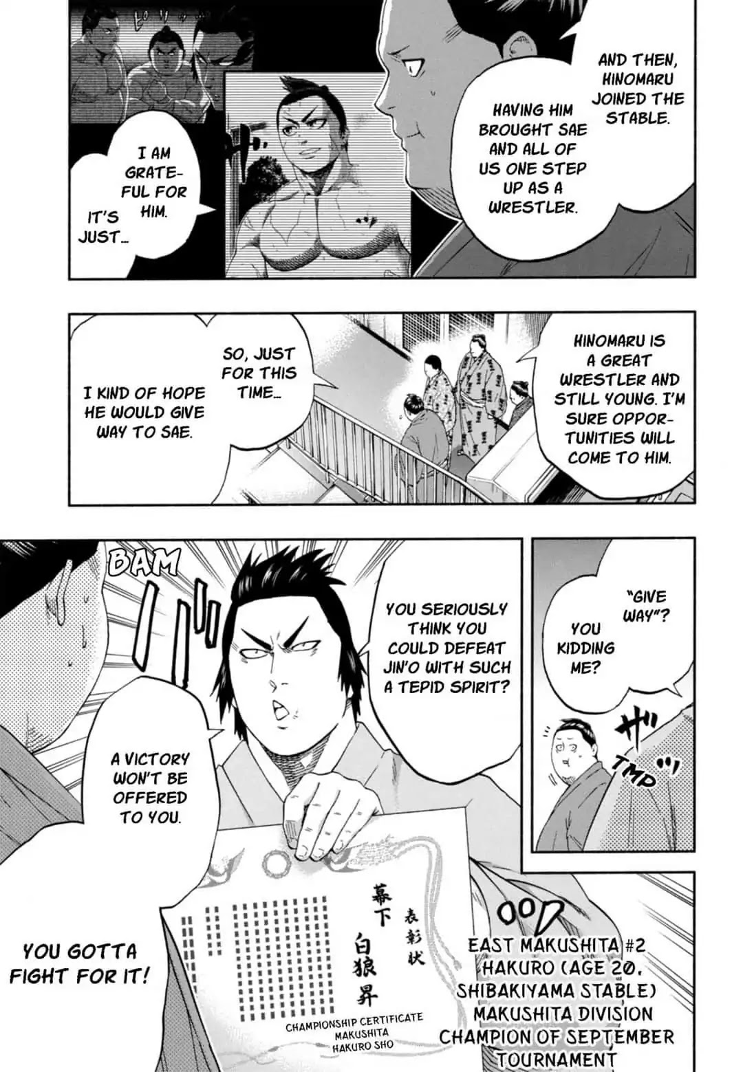 Hinomaru Zumou Chapter 245 page 11 - Chapter 245: Onimaru Kunitsuna And Norihiro Saenoyama