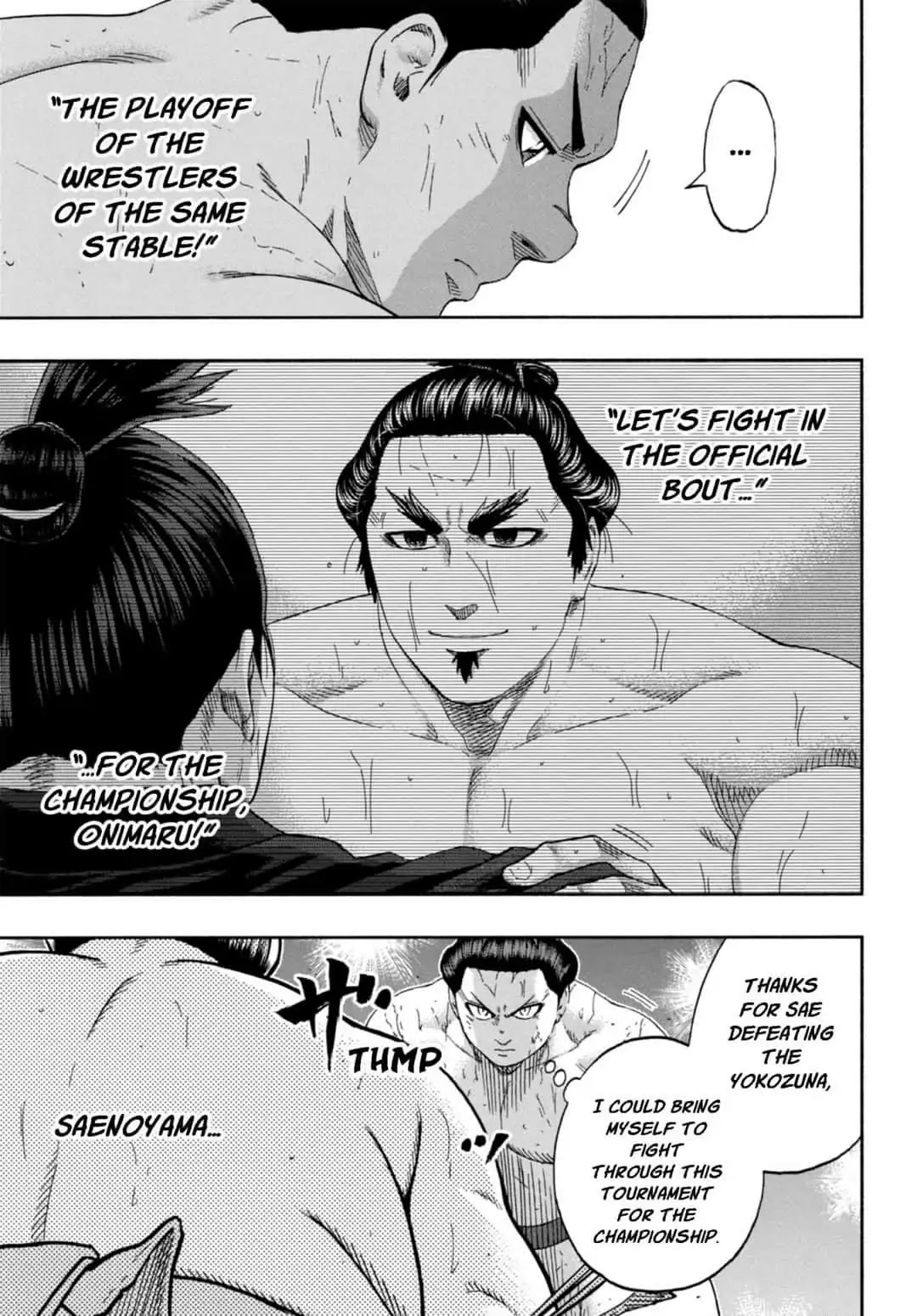 Hinomaru Zumou Chapter 245 page 13 - Chapter 245: Onimaru Kunitsuna And Norihiro Saenoyama