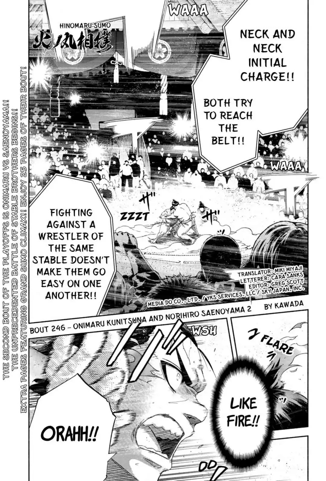 Hinomaru Zumou Chapter 246 page 1 - Chapter 246: Onimaru Kunitsuna And Norihiro Saenoyama 2