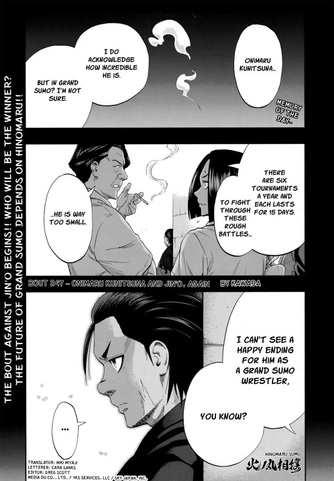 Hinomaru Zumou Chapter 247 page 1 - Chapter 247: Onimaru Kunitsuna And Jin's O, Again