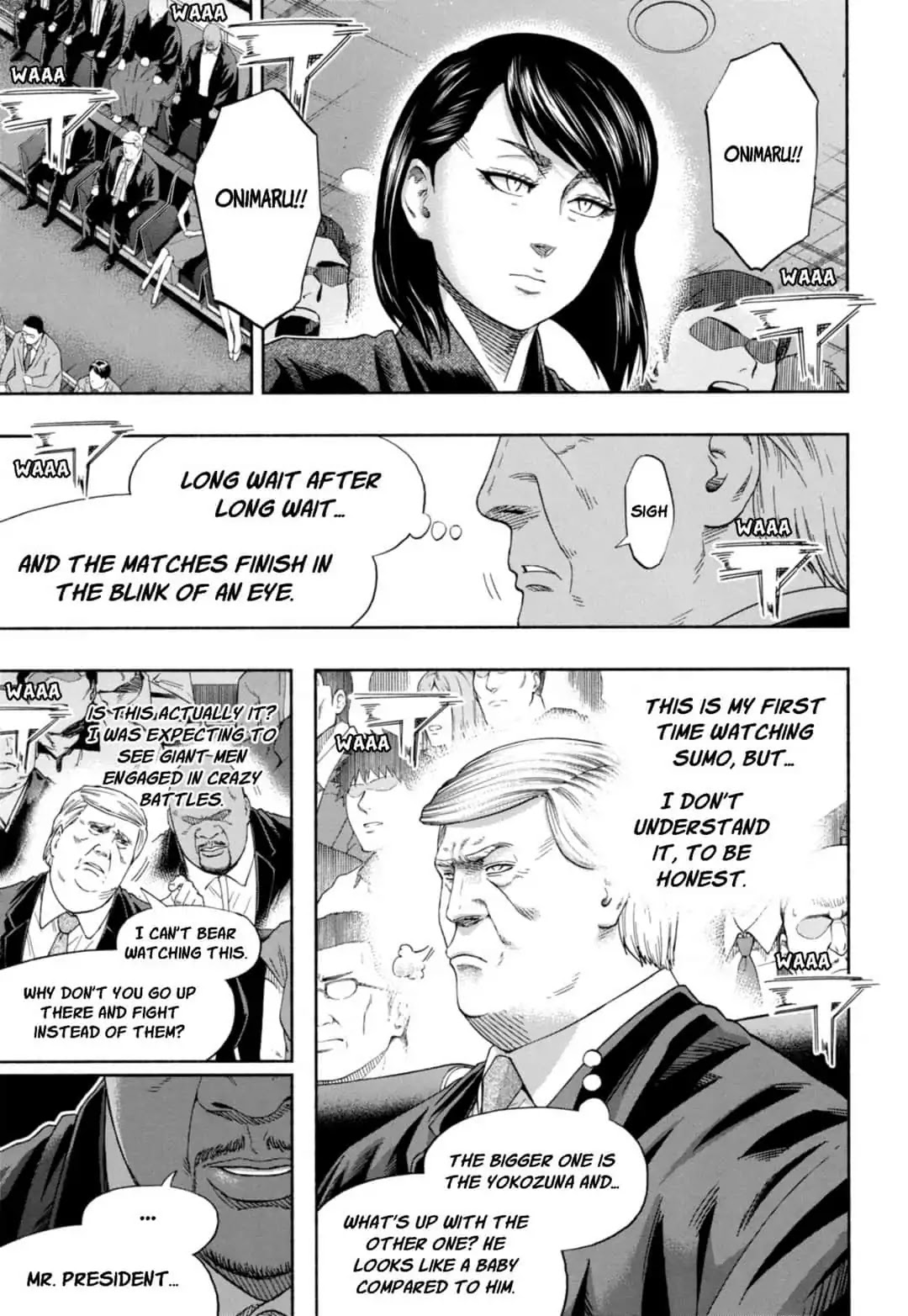 Hinomaru Zumou Chapter 247 page 11 - Chapter 247: Onimaru Kunitsuna And Jin's O, Again