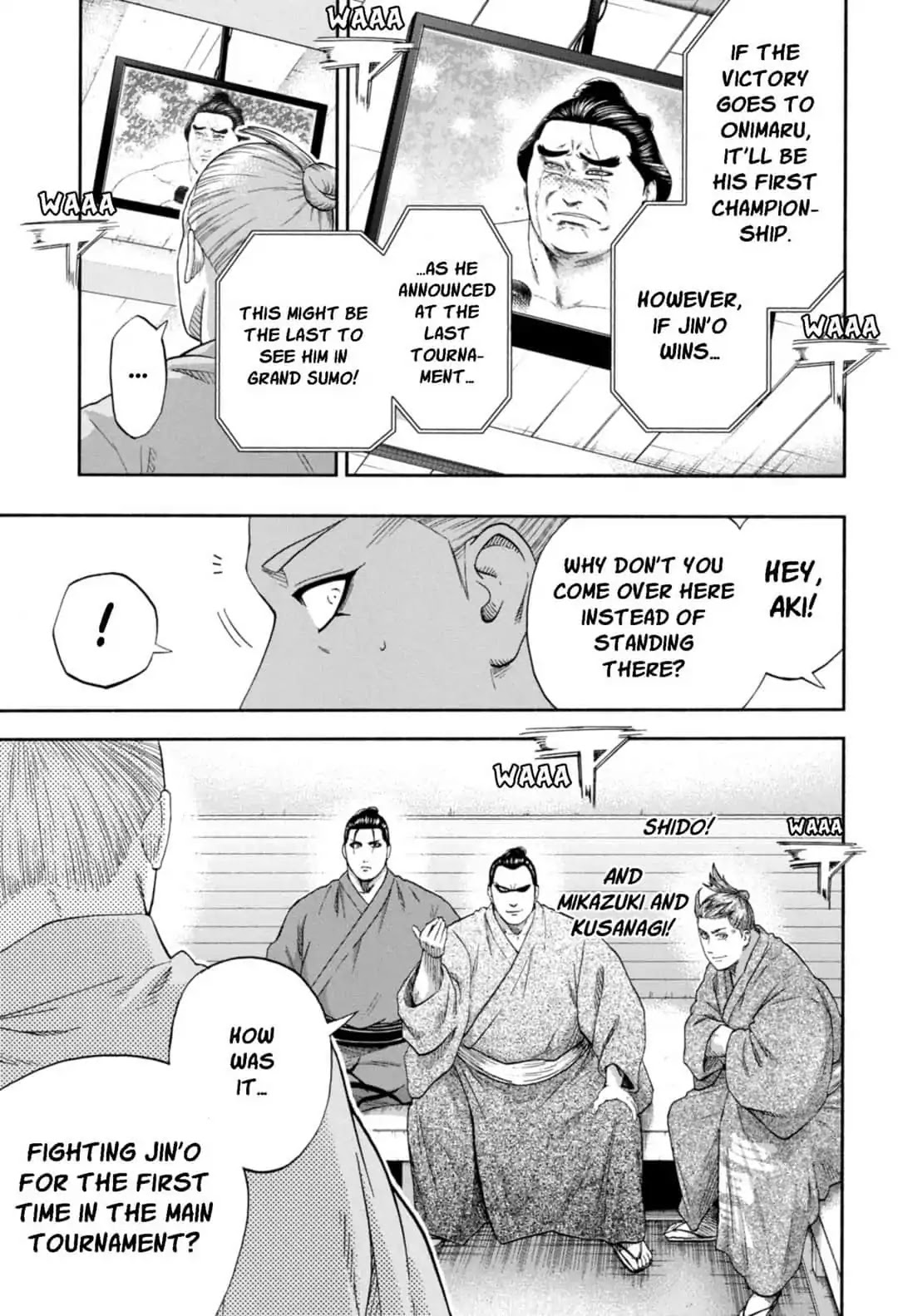 Hinomaru Zumou Chapter 247 page 7 - Chapter 247: Onimaru Kunitsuna And Jin's O, Again
