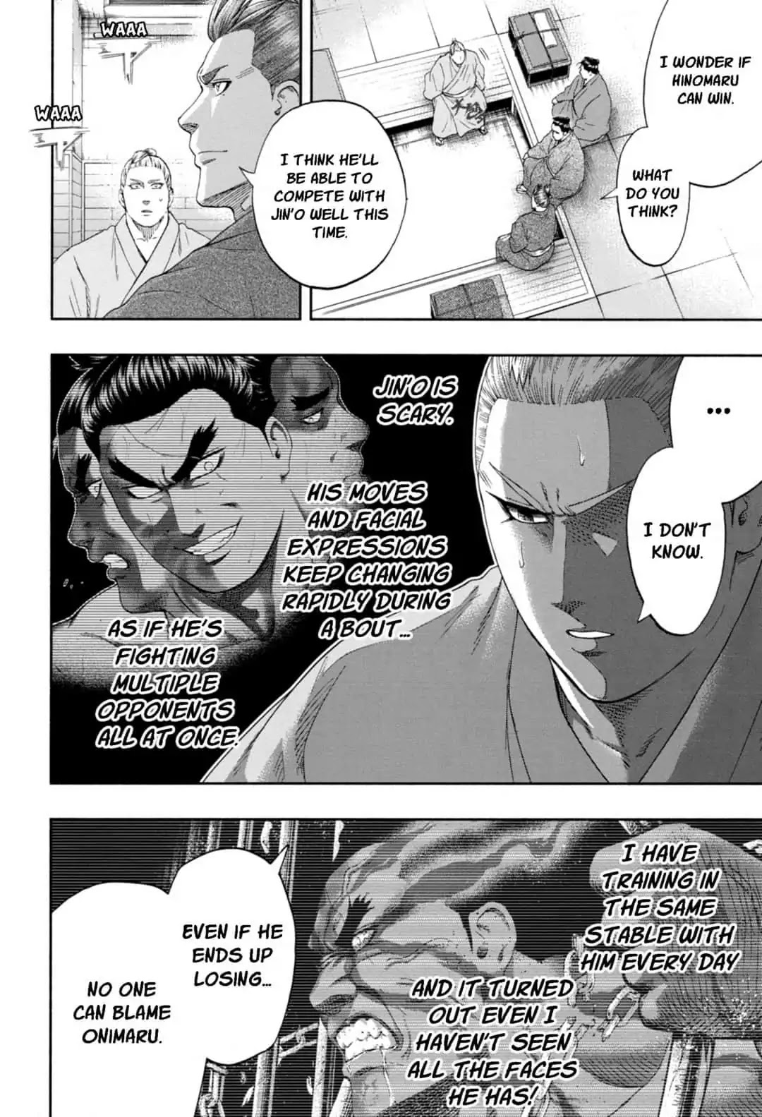 Hinomaru Zumou Chapter 247 page 8 - Chapter 247: Onimaru Kunitsuna And Jin's O, Again