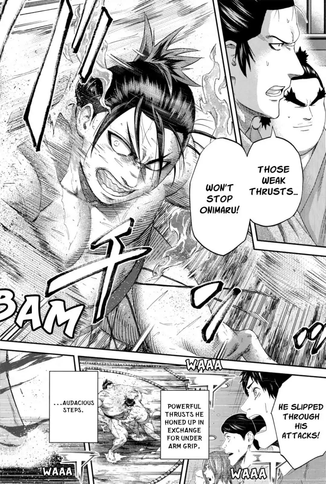 Hinomaru Zumou Chapter 248 page 4 - Chapter 248: Onimaru Kunitsuna and Jin'o, Discourse