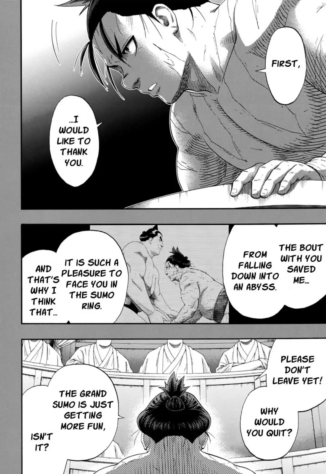 Hinomaru Zumou Chapter 248 page 8 - Chapter 248: Onimaru Kunitsuna and Jin'o, Discourse