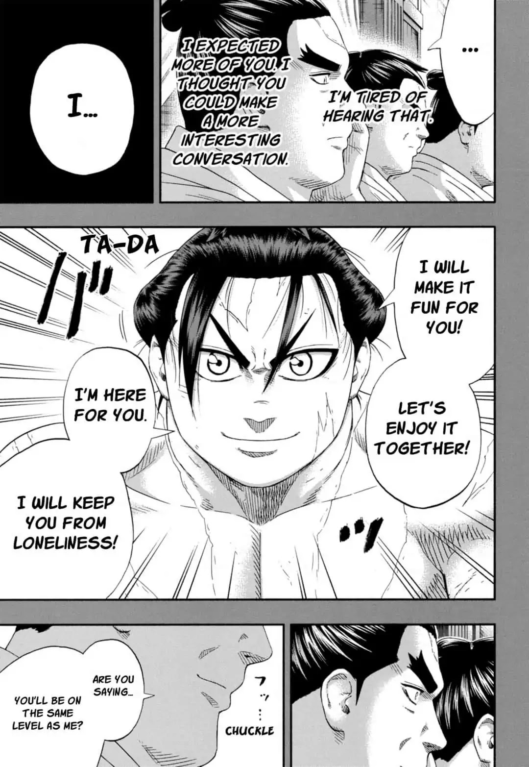 Hinomaru Zumou Chapter 248 page 9 - Chapter 248: Onimaru Kunitsuna and Jin'o, Discourse