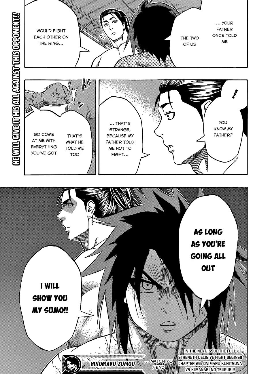 Hinomaru Zumou Chapter 28 page 21 - Chapter 28: A Stupid Question