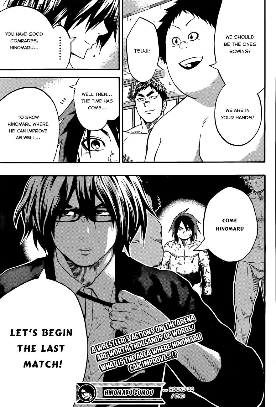 Hinomaru Zumou Chapter 35 page 22 - Chapter 35: The Things I Want To Say