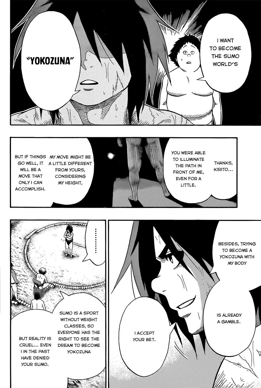 Hinomaru Zumou Chapter 37 page 14 - Chapter 37: The Yokozuna Sumo That Belongs Only To You
