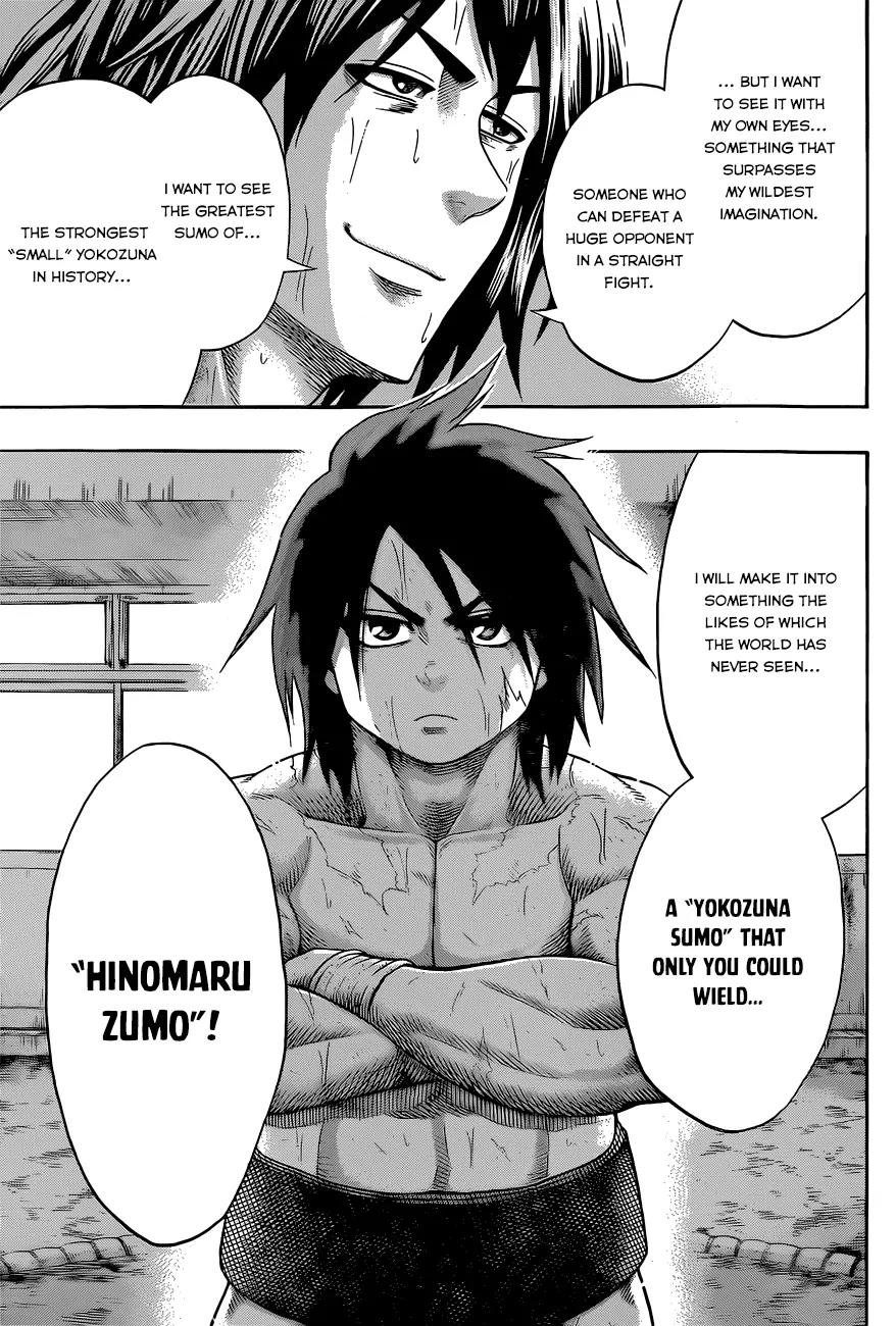 Hinomaru Zumou Chapter 37 page 15 - Chapter 37: The Yokozuna Sumo That Belongs Only To You