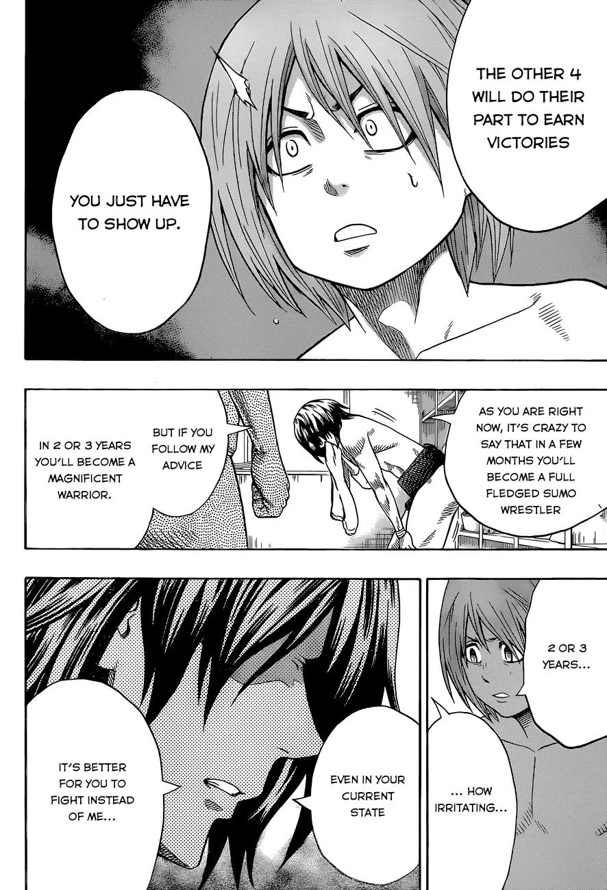 Hinomaru Zumou Chapter 38 page 11 - Chapter 38: Making the Numbers
