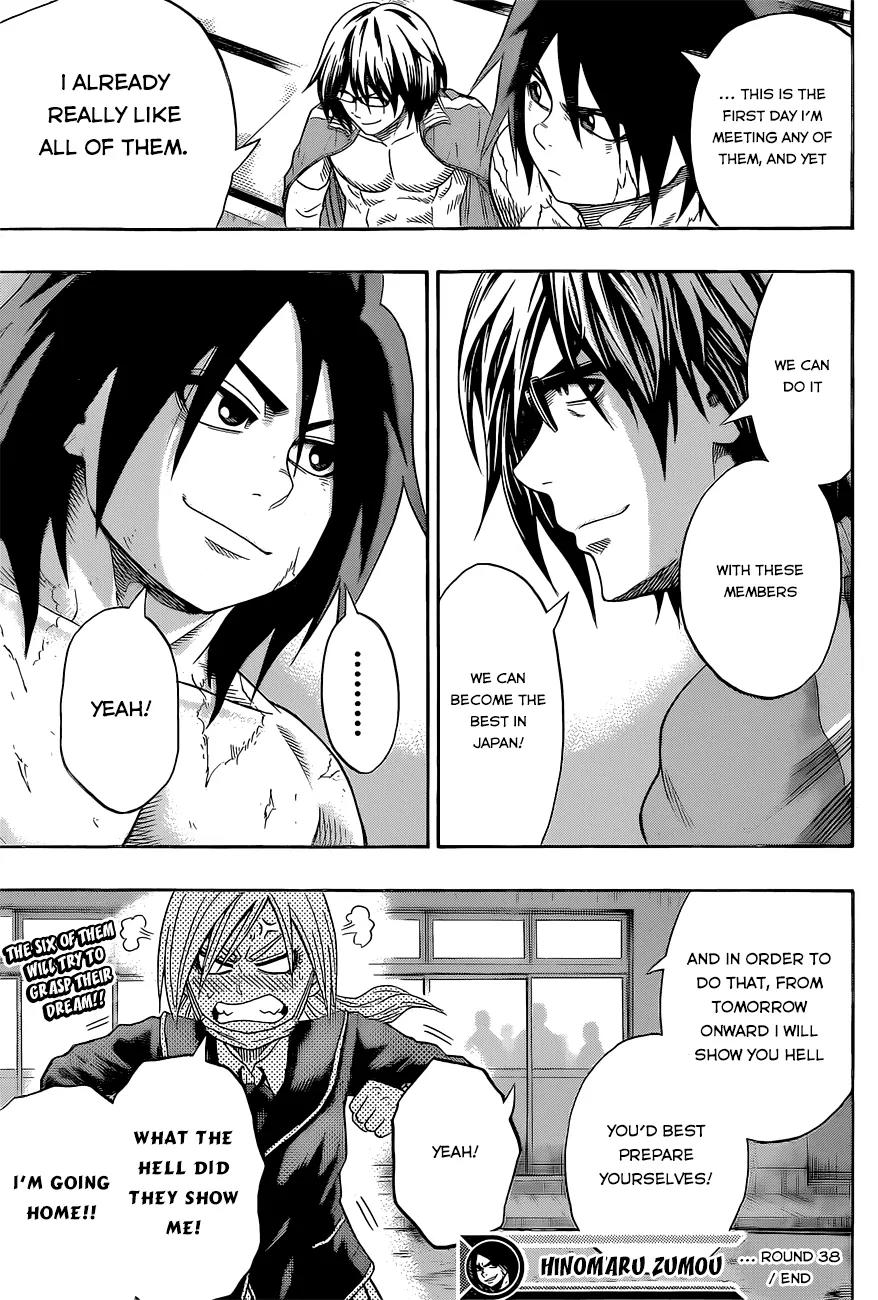 Hinomaru Zumou Chapter 38 page 20 - Chapter 38: Making the Numbers