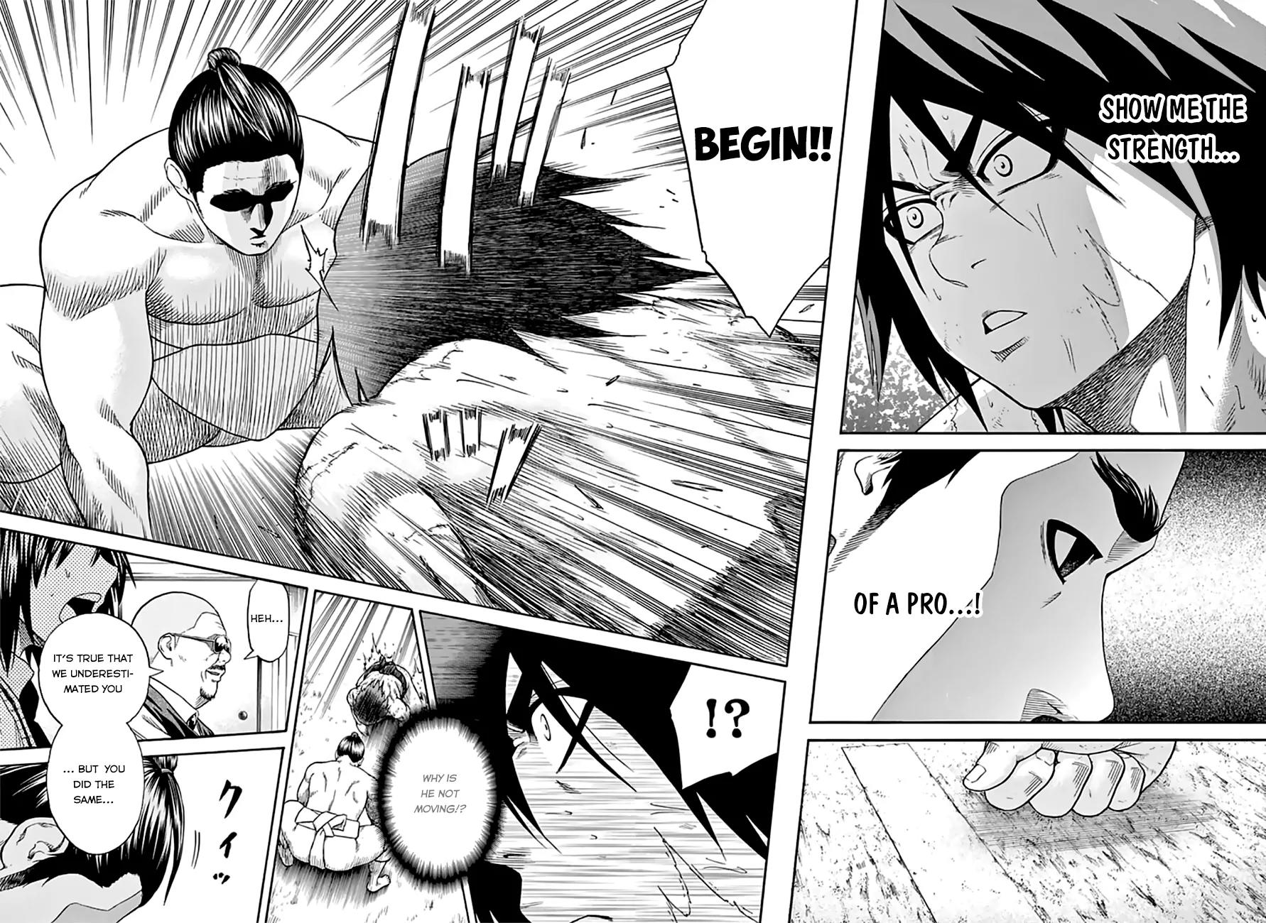 Hinomaru Zumou Chapter 42 page 16 - Chapter 42: To Take Lightly