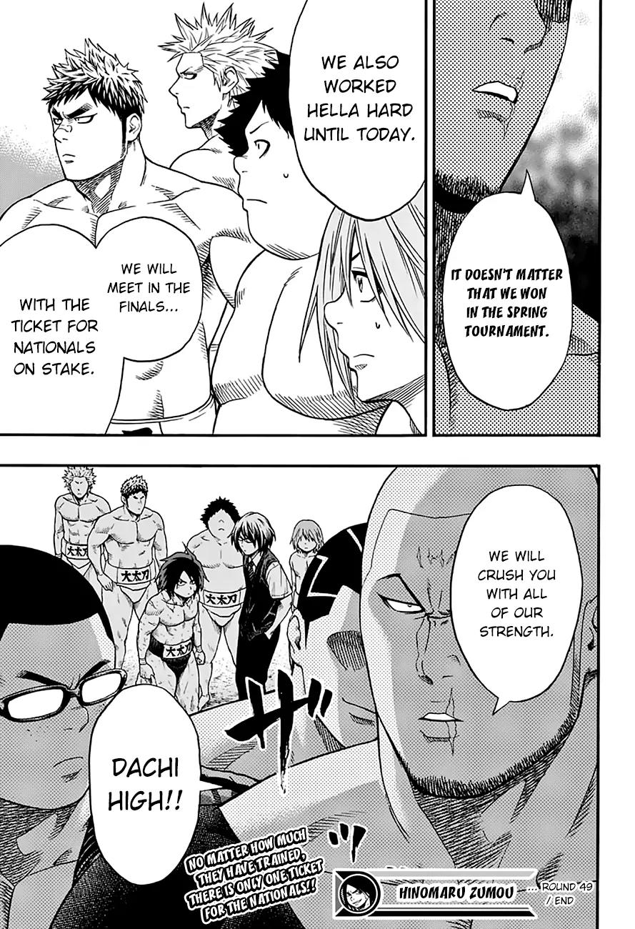Hinomaru Zumou Chapter 49 page 20 - Chapter 49: Expectations Surpassed!!