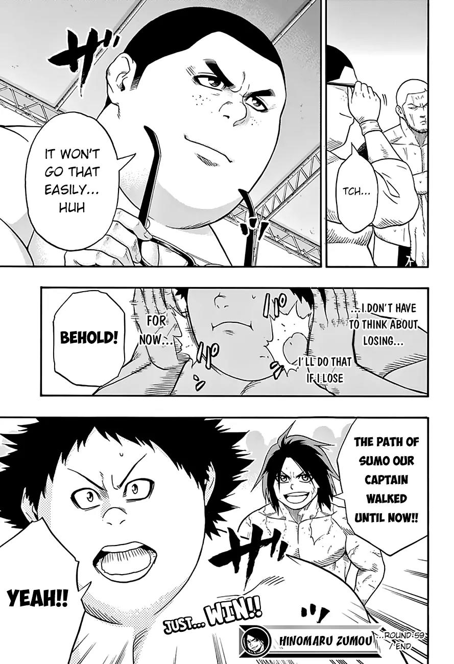 Hinomaru Zumou Chapter 59 page 19 - Chapter 59: The Captain and The Captain