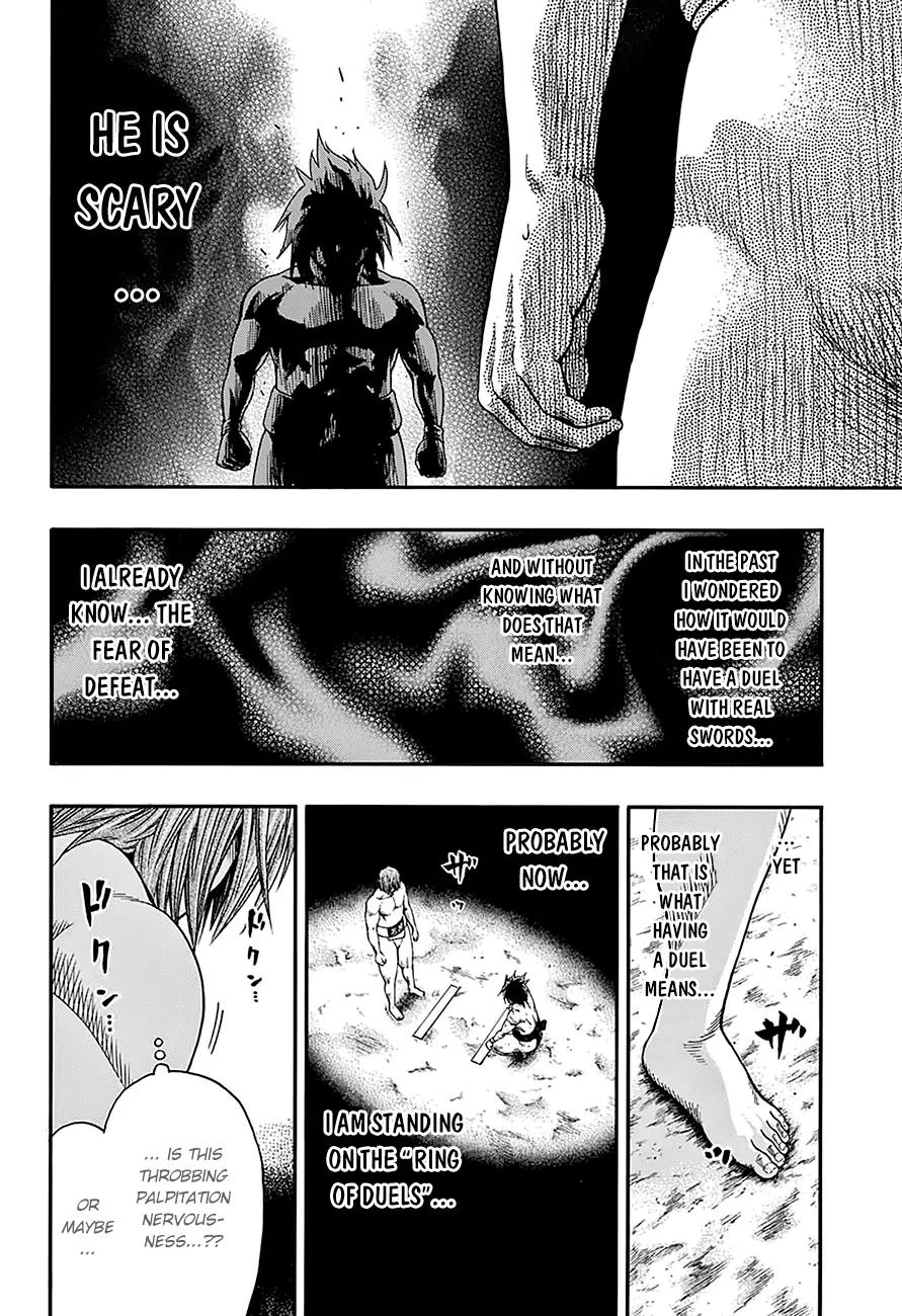 Hinomaru Zumou Chapter 63 page 14 - Chapter 63: Onimaru Kunitsuna Vs Mikazuki Munechika, Second Round
