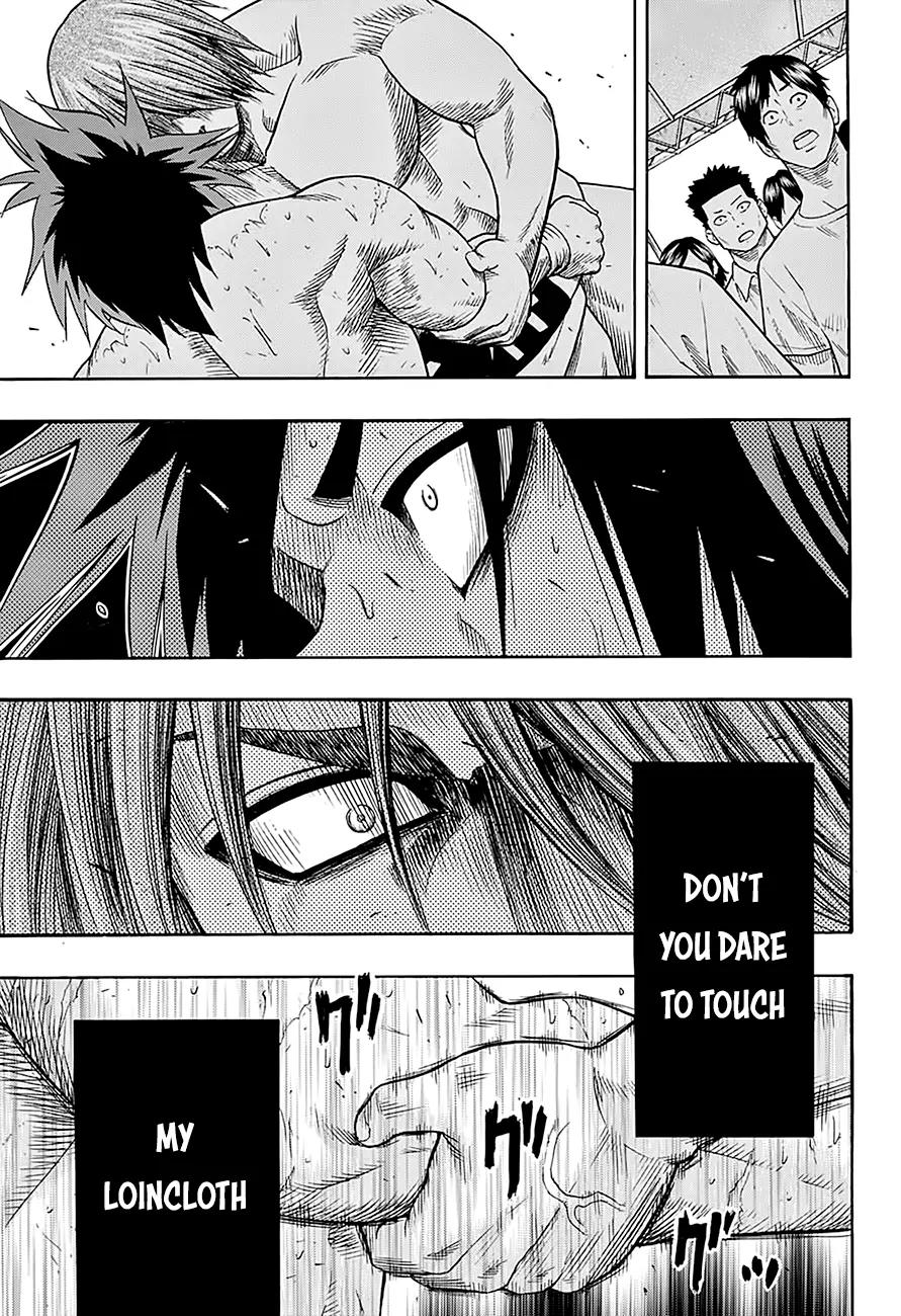 Hinomaru Zumou Chapter 64 page 18 - Chapter 64: Onimaru Kunitsuka Vs Mikazuki Munechika, Second Round 2