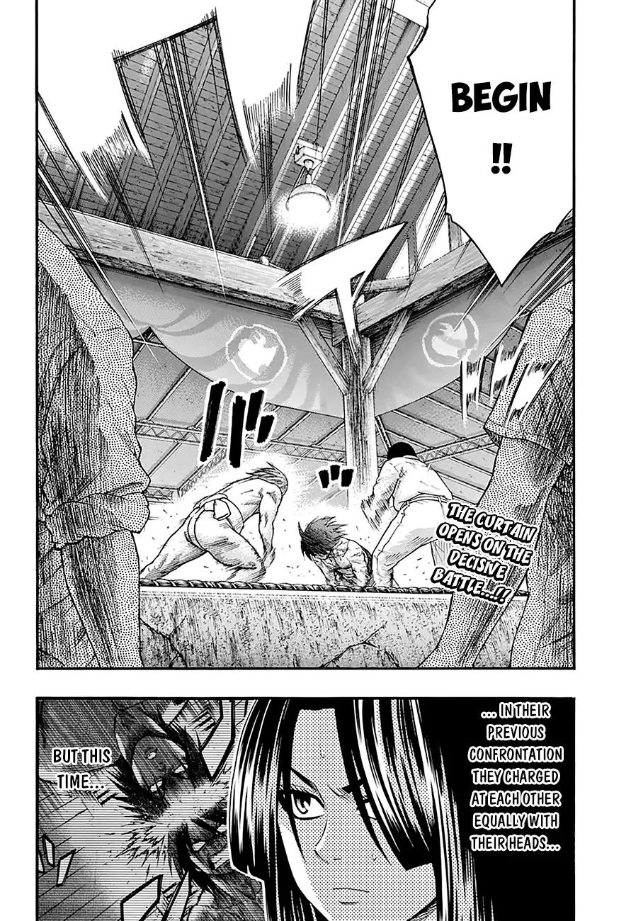 Hinomaru Zumou Chapter 64 page 4 - Chapter 64: Onimaru Kunitsuka Vs Mikazuki Munechika, Second Round 2