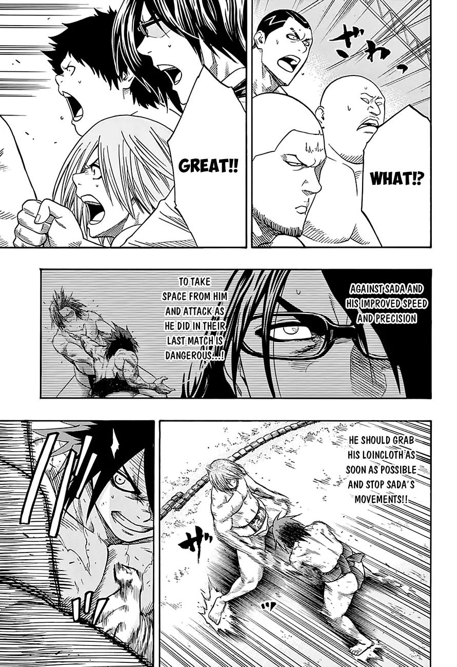 Hinomaru Zumou Chapter 64 page 7 - Chapter 64: Onimaru Kunitsuka Vs Mikazuki Munechika, Second Round 2