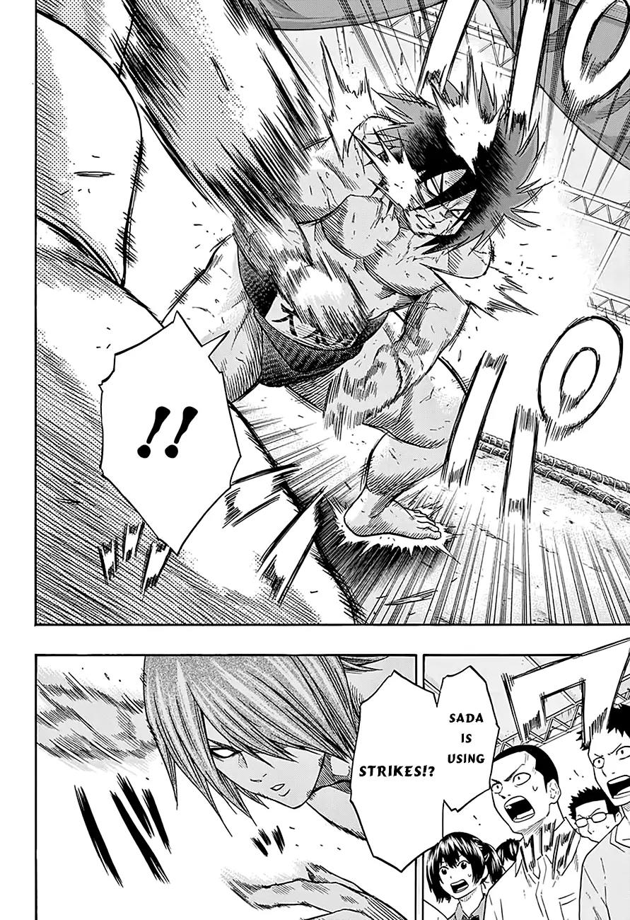 Hinomaru Zumou Chapter 64 page 8 - Chapter 64: Onimaru Kunitsuka Vs Mikazuki Munechika, Second Round 2