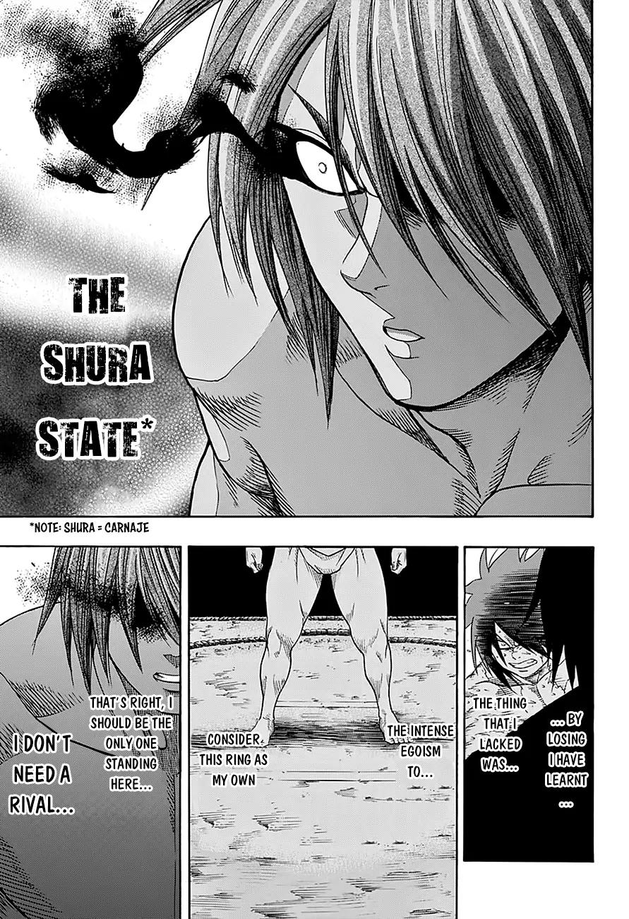 Hinomaru Zumou Chapter 65 page 11 - Chapter 65: Onimaru Kunitsuka Vs Mikazuki Munechika, Second Round 3