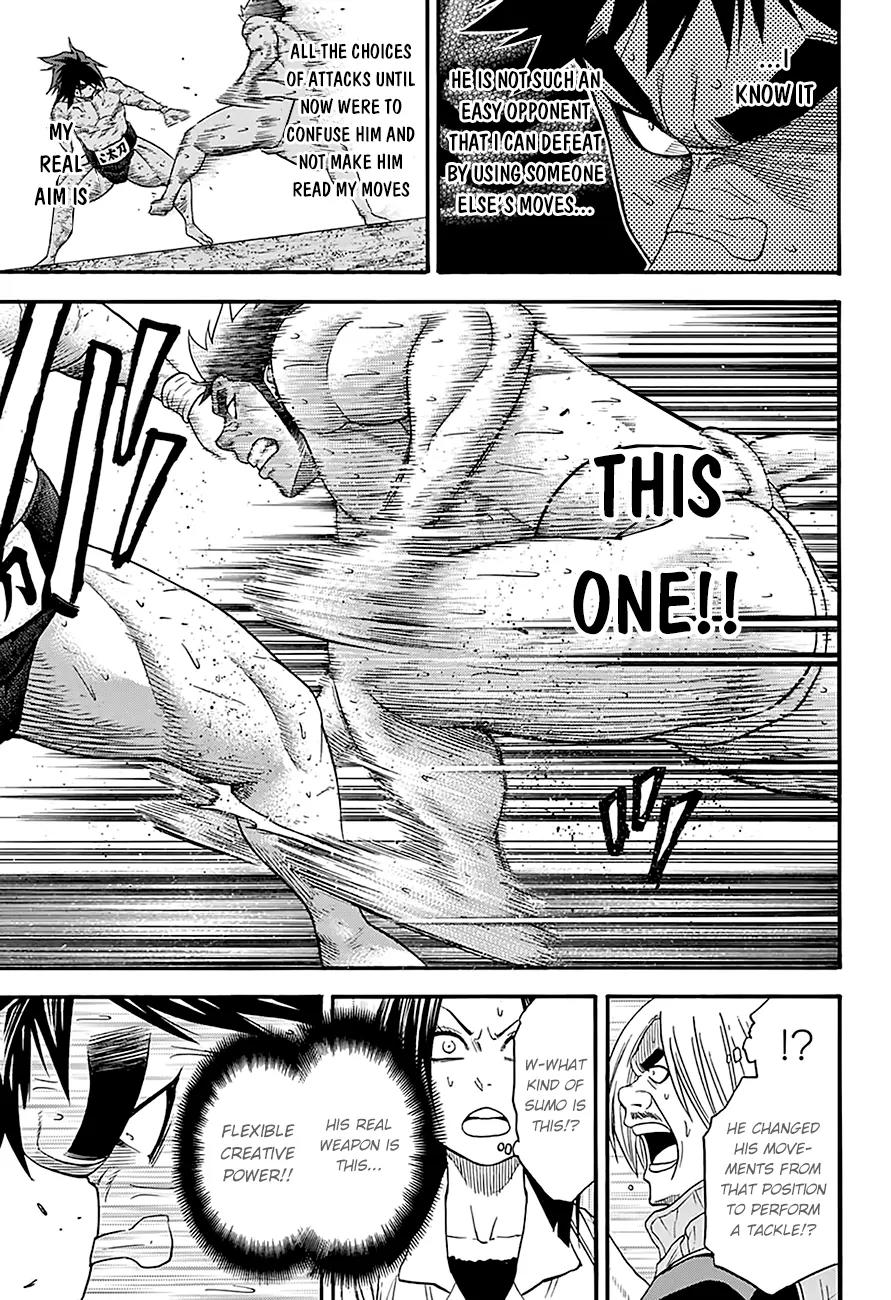 Hinomaru Zumou Chapter 70 page 11 - Chapter 70: Respect and Competitive Spirit