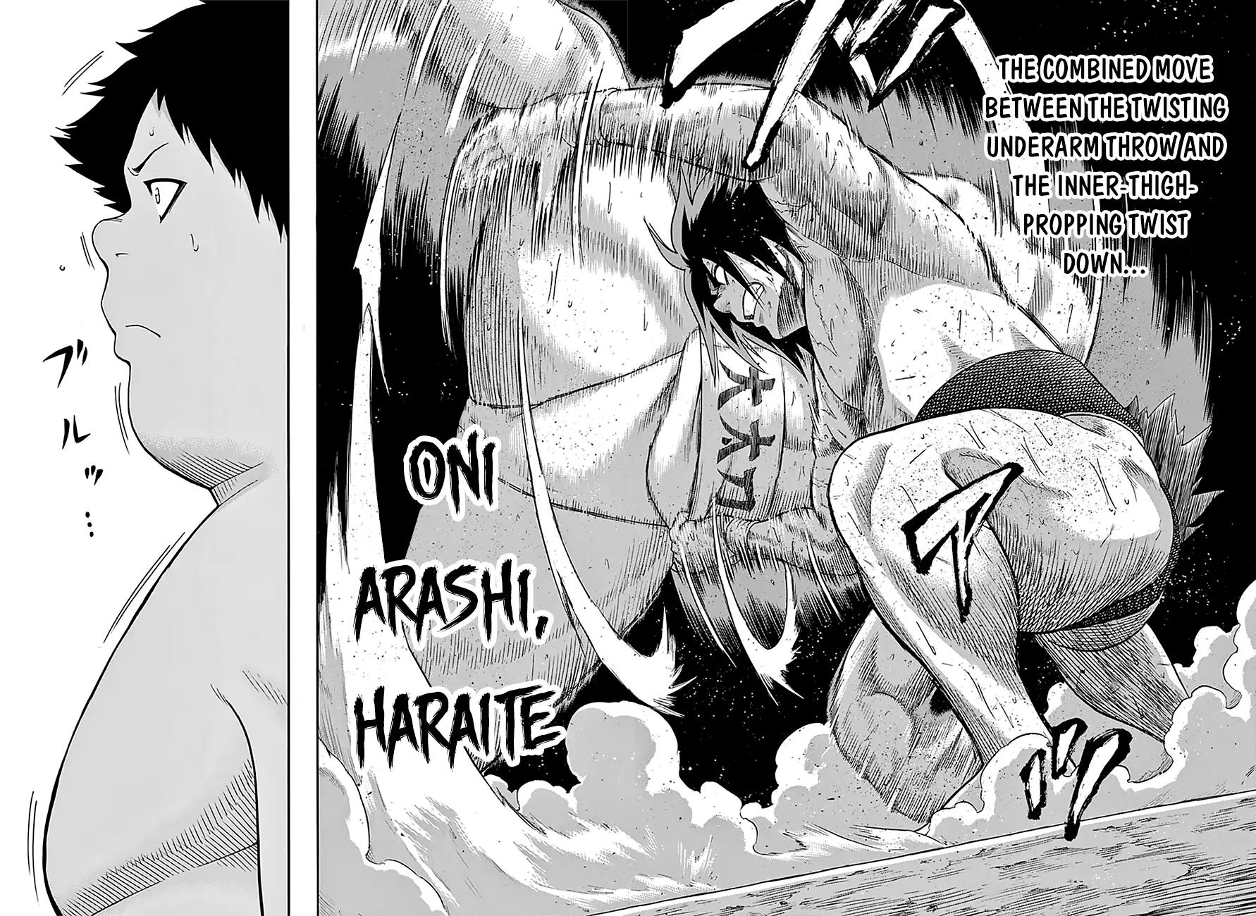 Hinomaru Zumou Chapter 70 page 14 - Chapter 70: Respect and Competitive Spirit