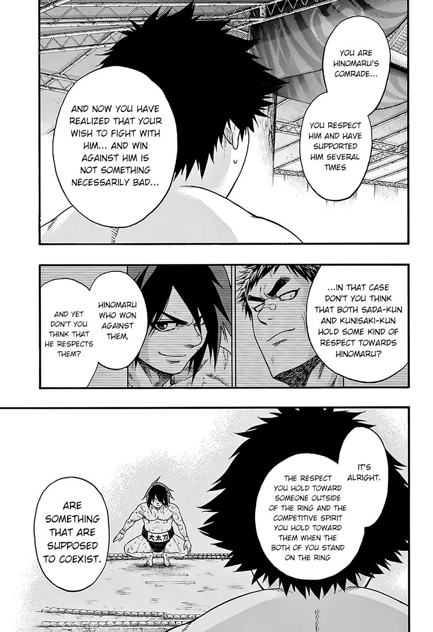Hinomaru Zumou Chapter 70 page 18 - Chapter 70: Respect and Competitive Spirit