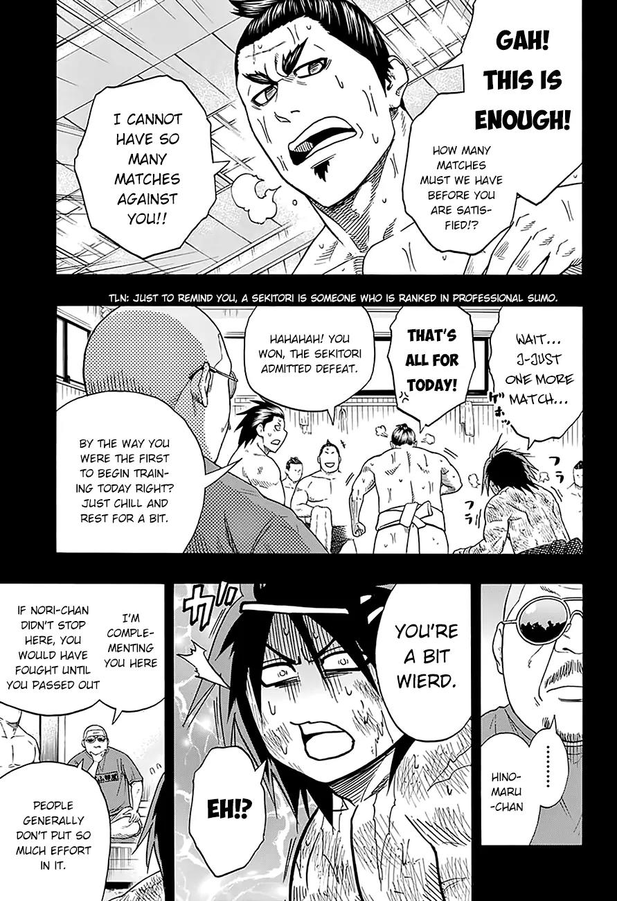 Hinomaru Zumou Chapter 72 page 14 - Chapter 72: Ushio Hinomaru and Ozeki Shinya