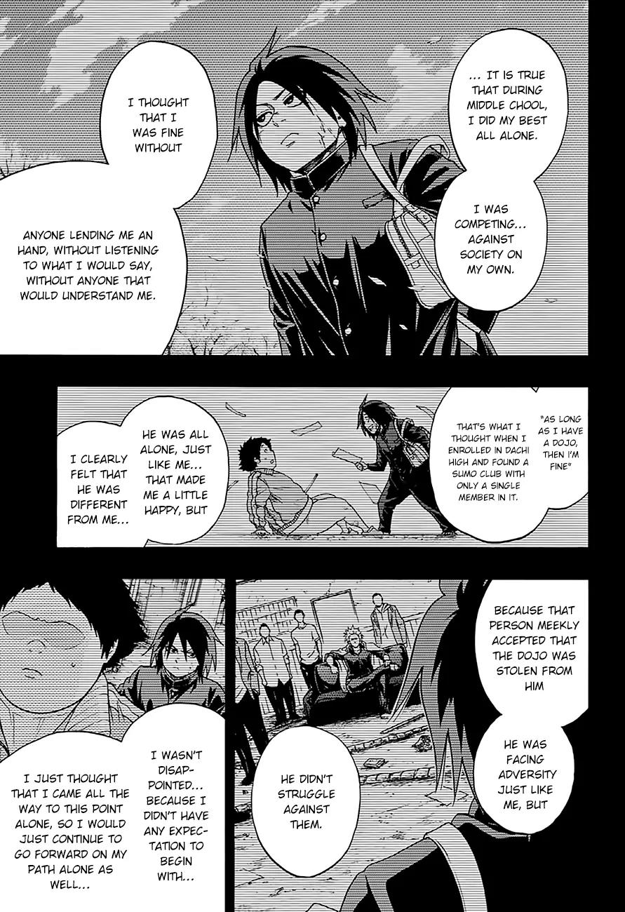Hinomaru Zumou Chapter 72 page 16 - Chapter 72: Ushio Hinomaru and Ozeki Shinya