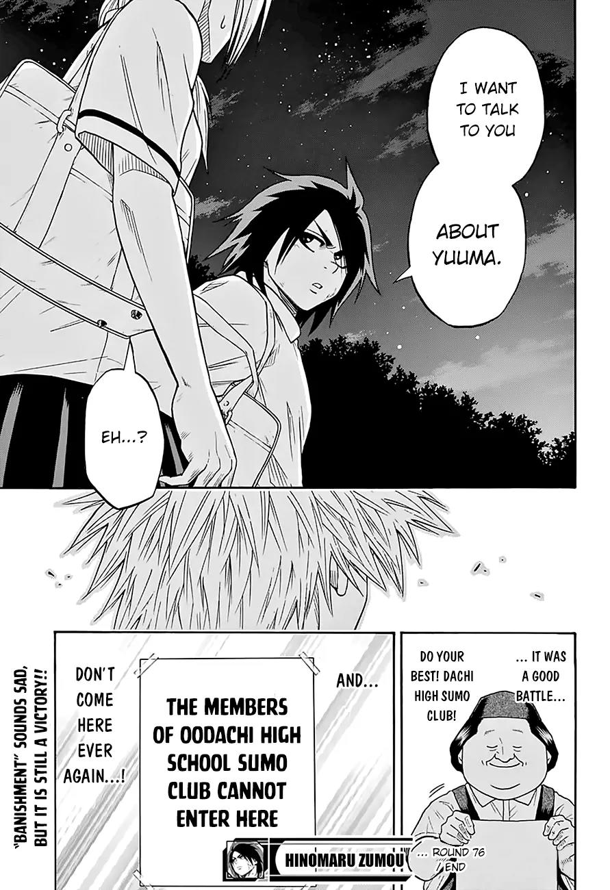 Hinomaru Zumou Chapter 76 page 21 - Chapter 76: No Choice But To Eat!