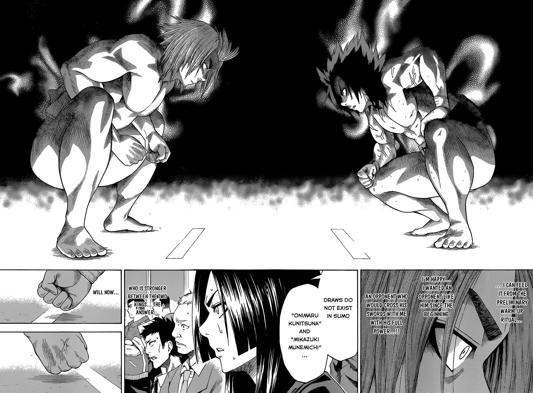 Hinomaru Zumou Chapter 8 page 15 - Chapter 8: Onimaru Kunitsuna and Mikazuki Munechika