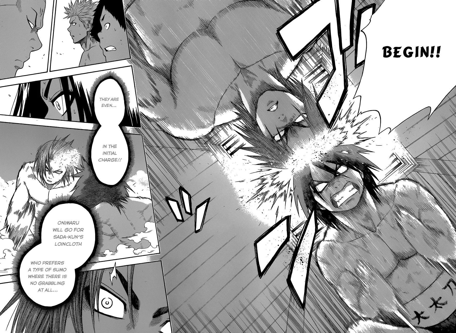 Hinomaru Zumou Chapter 8 page 16 - Chapter 8: Onimaru Kunitsuna and Mikazuki Munechika