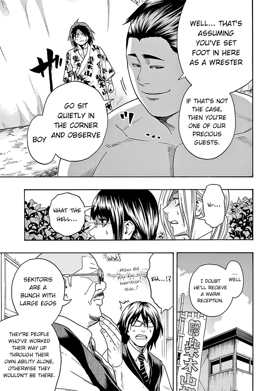 Hinomaru Zumou Chapter 81 page 9 - Chapter 81: A Worm