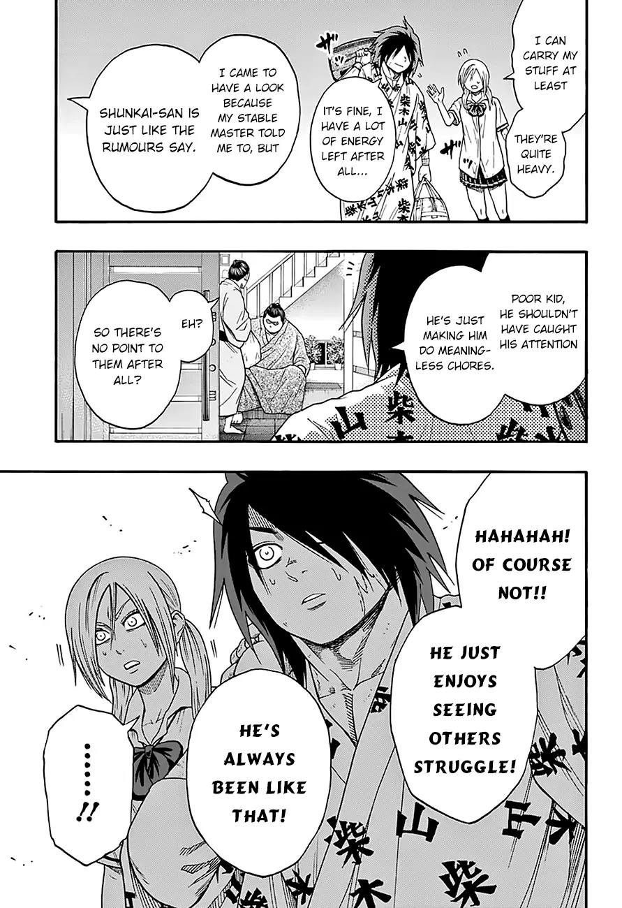 Hinomaru Zumou Chapter 83 page 17 - Chapter 83: The Former-Yokozuna’s Training