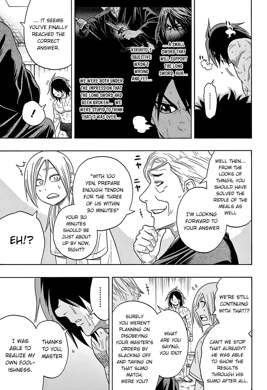 Hinomaru Zumou Chapter 86 page 21 - Chapter 86: Onimaru Kunitsuna and Oodenta Mitsuyo 2