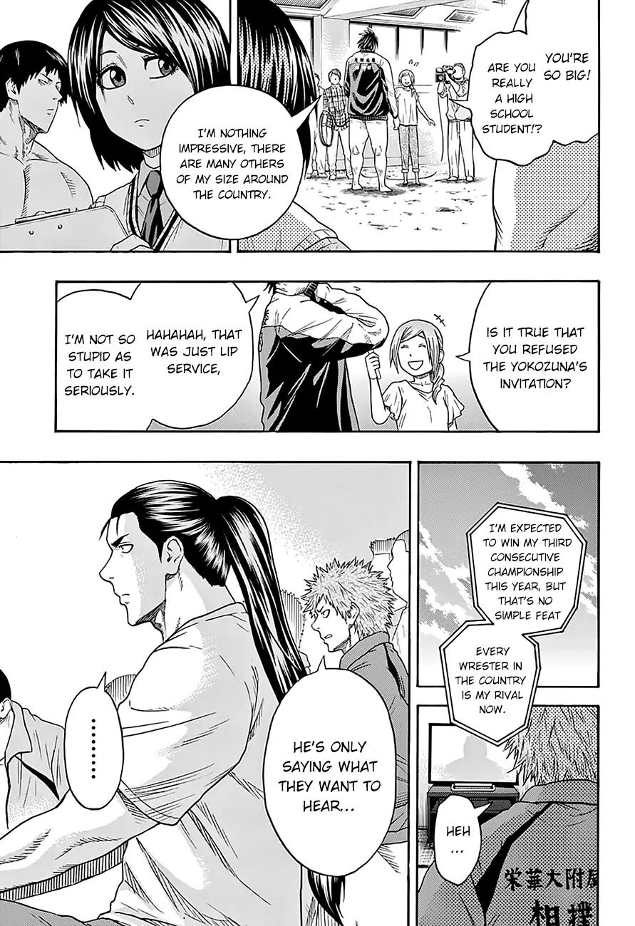 Hinomaru Zumou Chapter 90 page 13 - Chapter 90: The High School Yokozuna