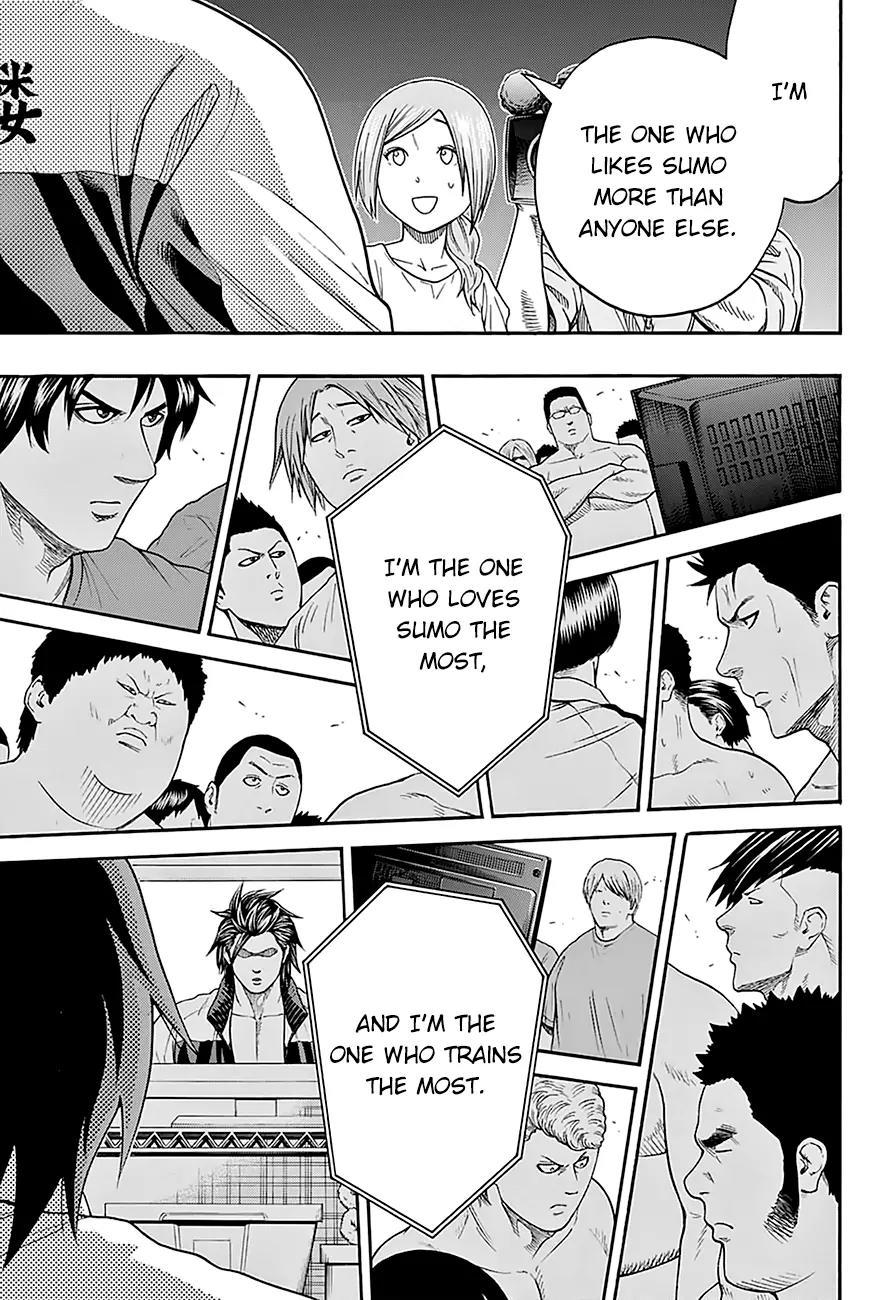 Hinomaru Zumou Chapter 90 page 15 - Chapter 90: The High School Yokozuna