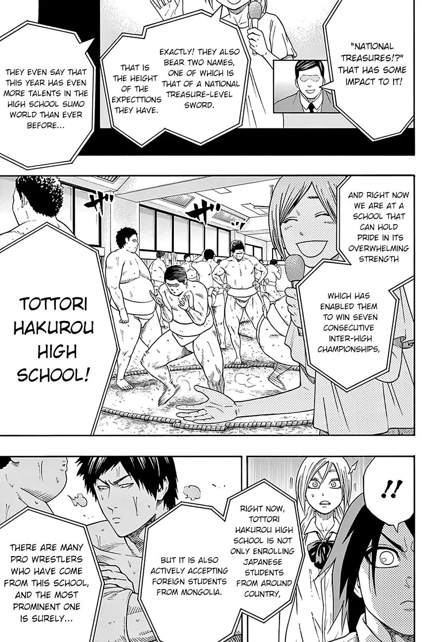Hinomaru Zumou Chapter 90 page 9 - Chapter 90: The High School Yokozuna