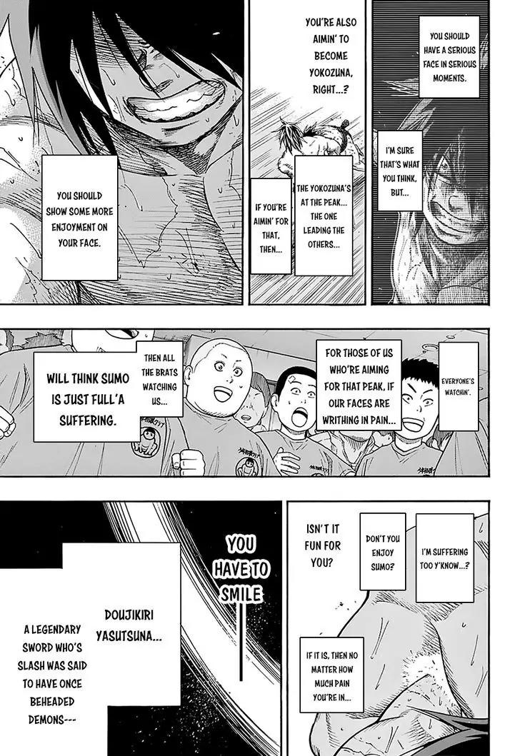 Hinomaru Zumou Chapter 96 page 13 - Chapter 96: Onimaru Kunitsuna Vs Doujikiri Yasutsuna 3